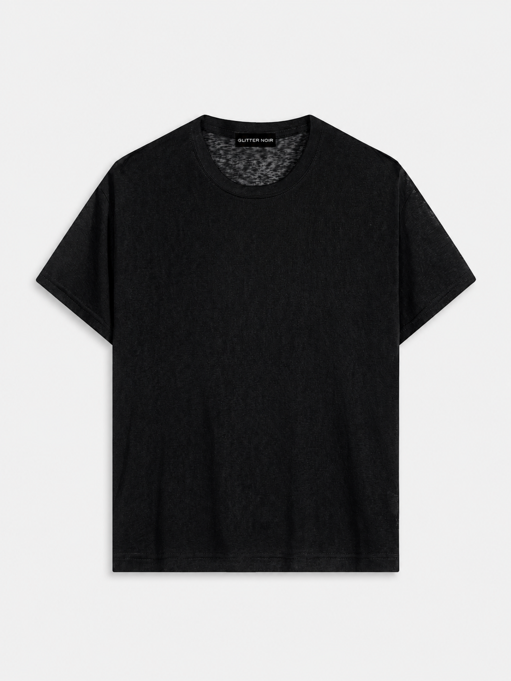 Lyocell Sheer Tee - Glitter Noir