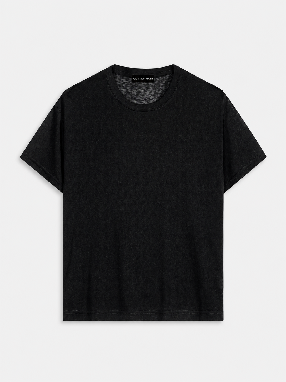 Lyocell Sheer Tee - Glitter Noir