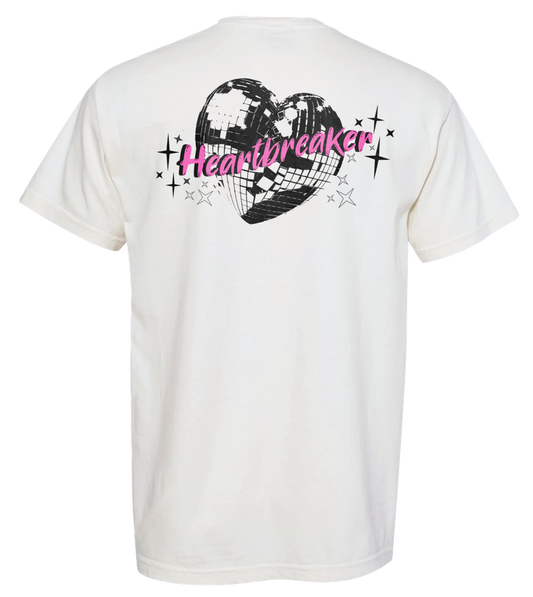 Heartbreaker Tee - Glitter Noir