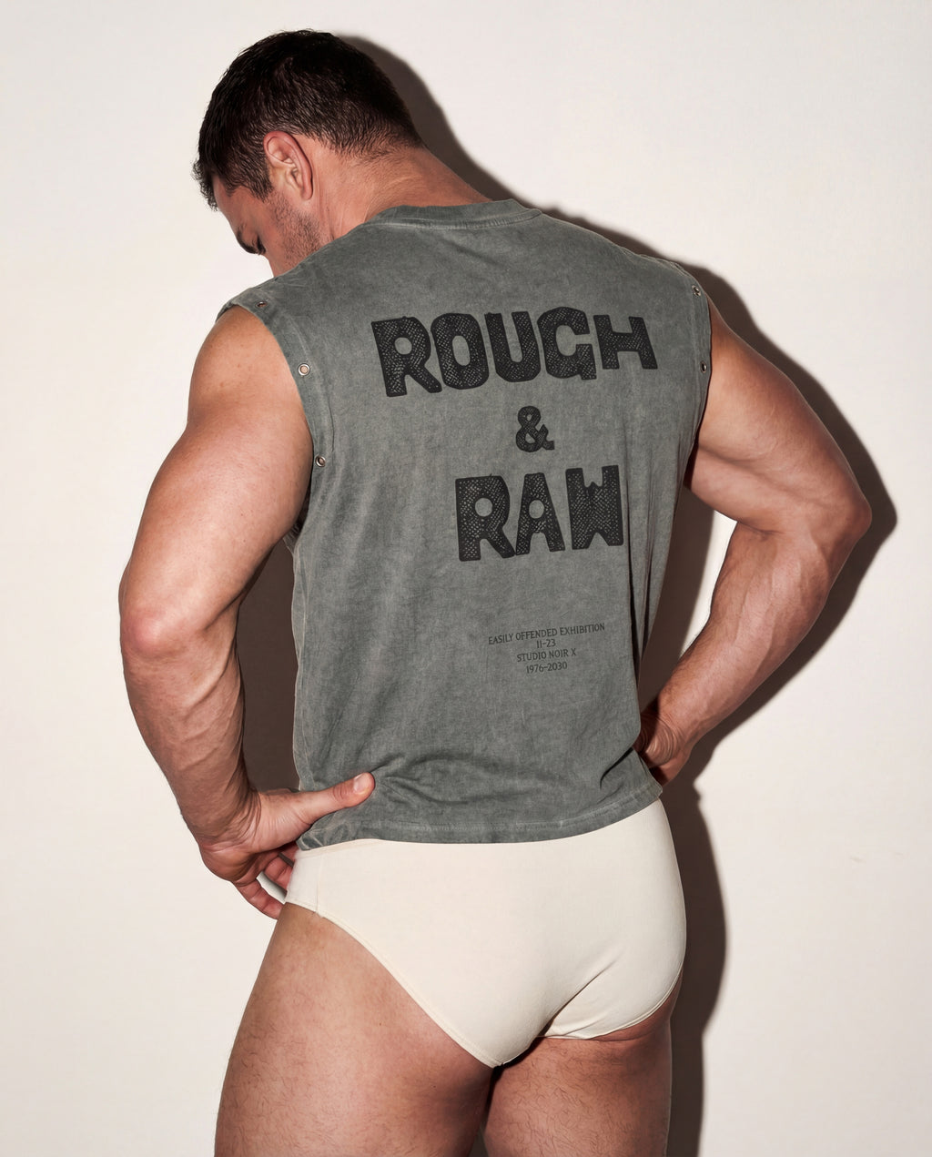 Eyelet R&R Tank - Glitter Noir