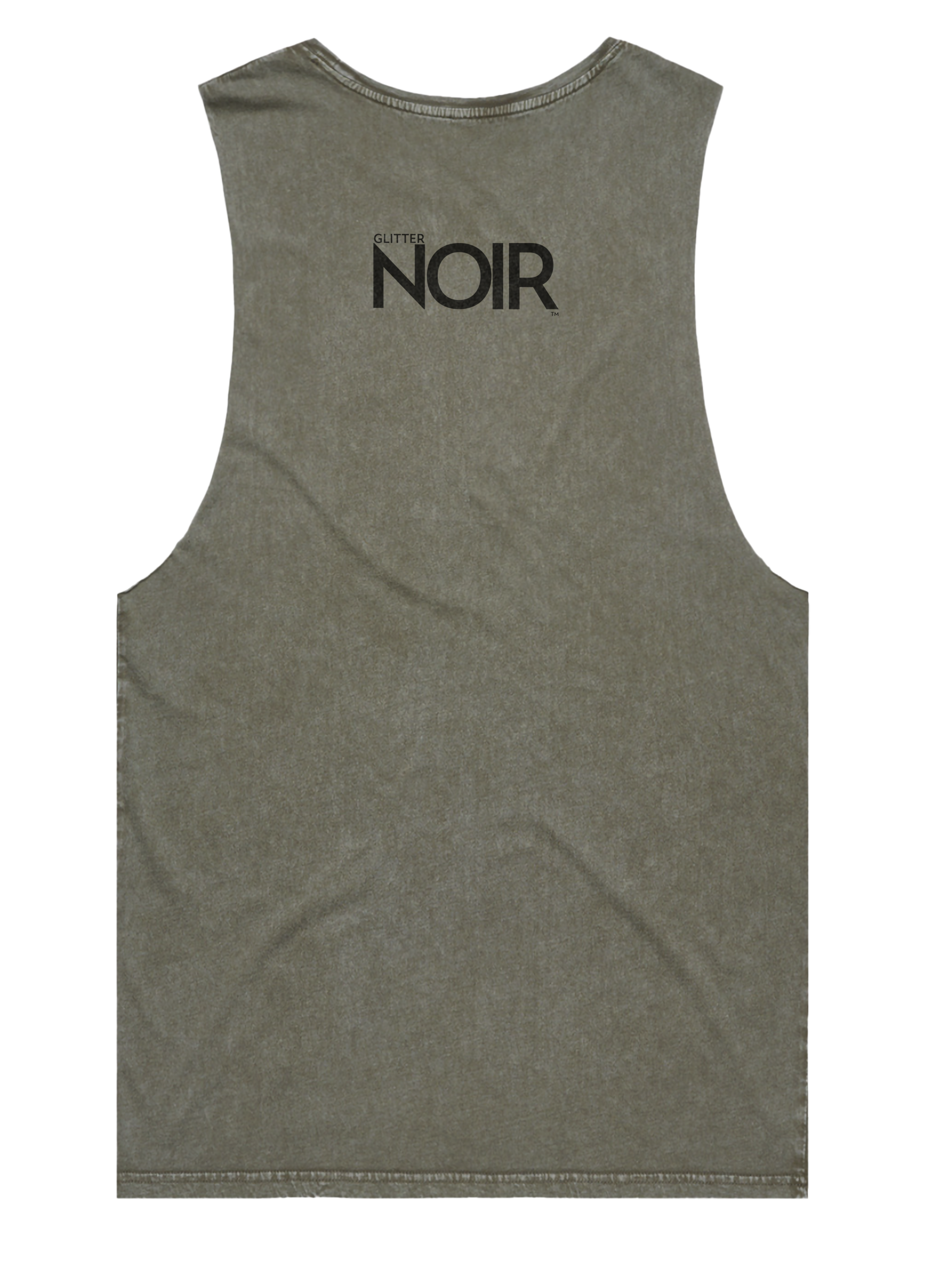Stonewash Tank - Glitter Noir