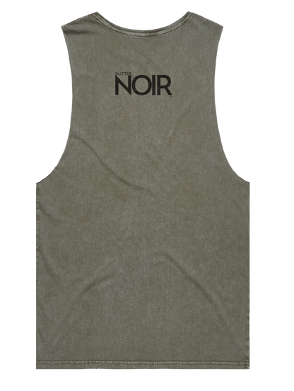 Stonewash Tank - Glitter Noir