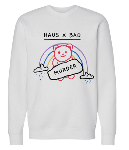 BAD Teddy Crewneck - Glitter Noir