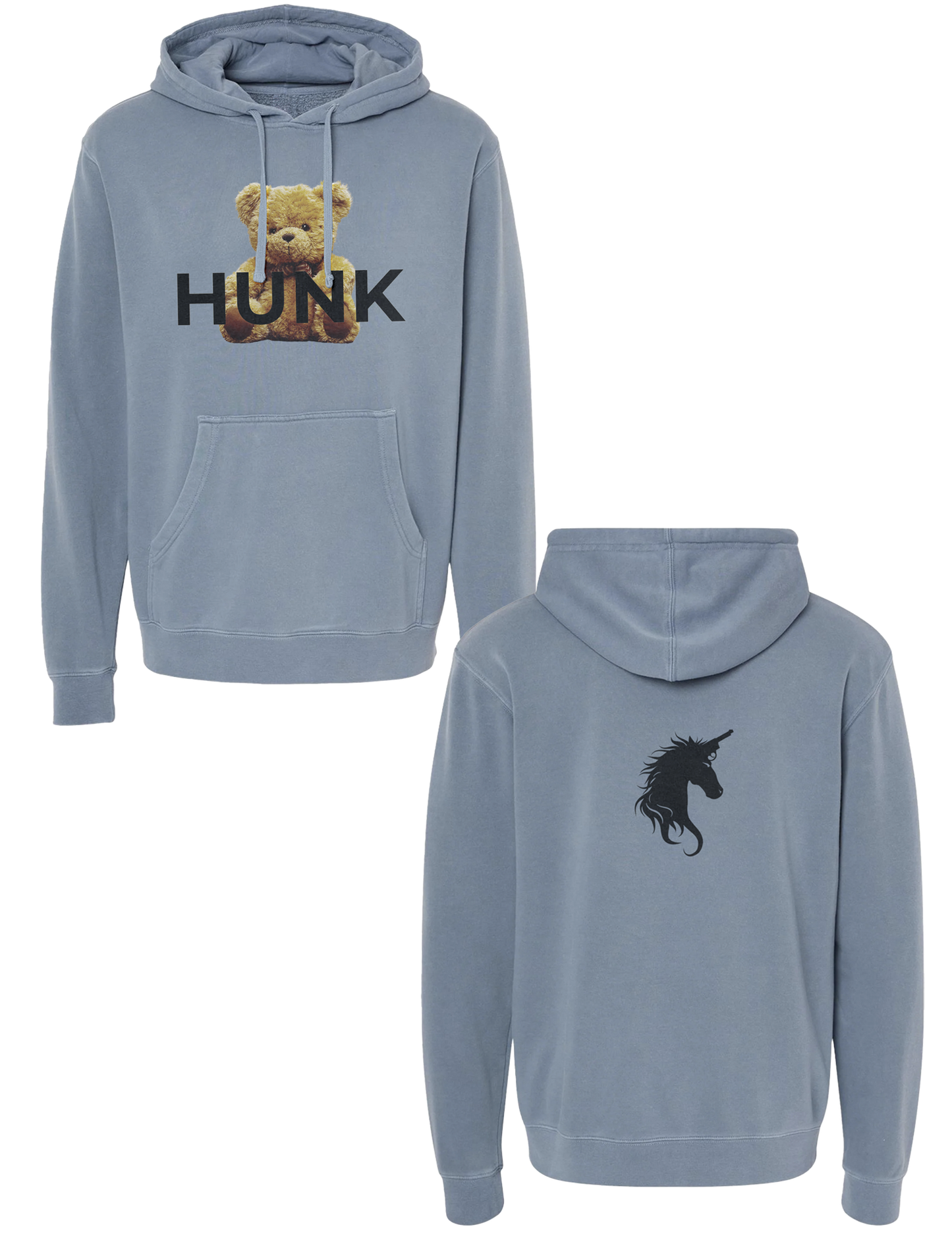 Teddy Hunk Hoodie - Glitter Noir