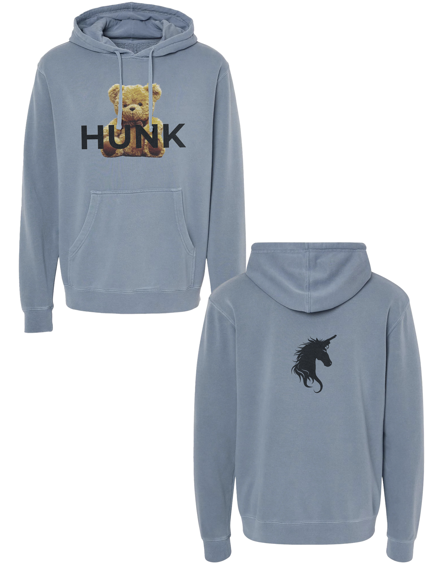 Teddy Hunk Hoodie - Glitter Noir