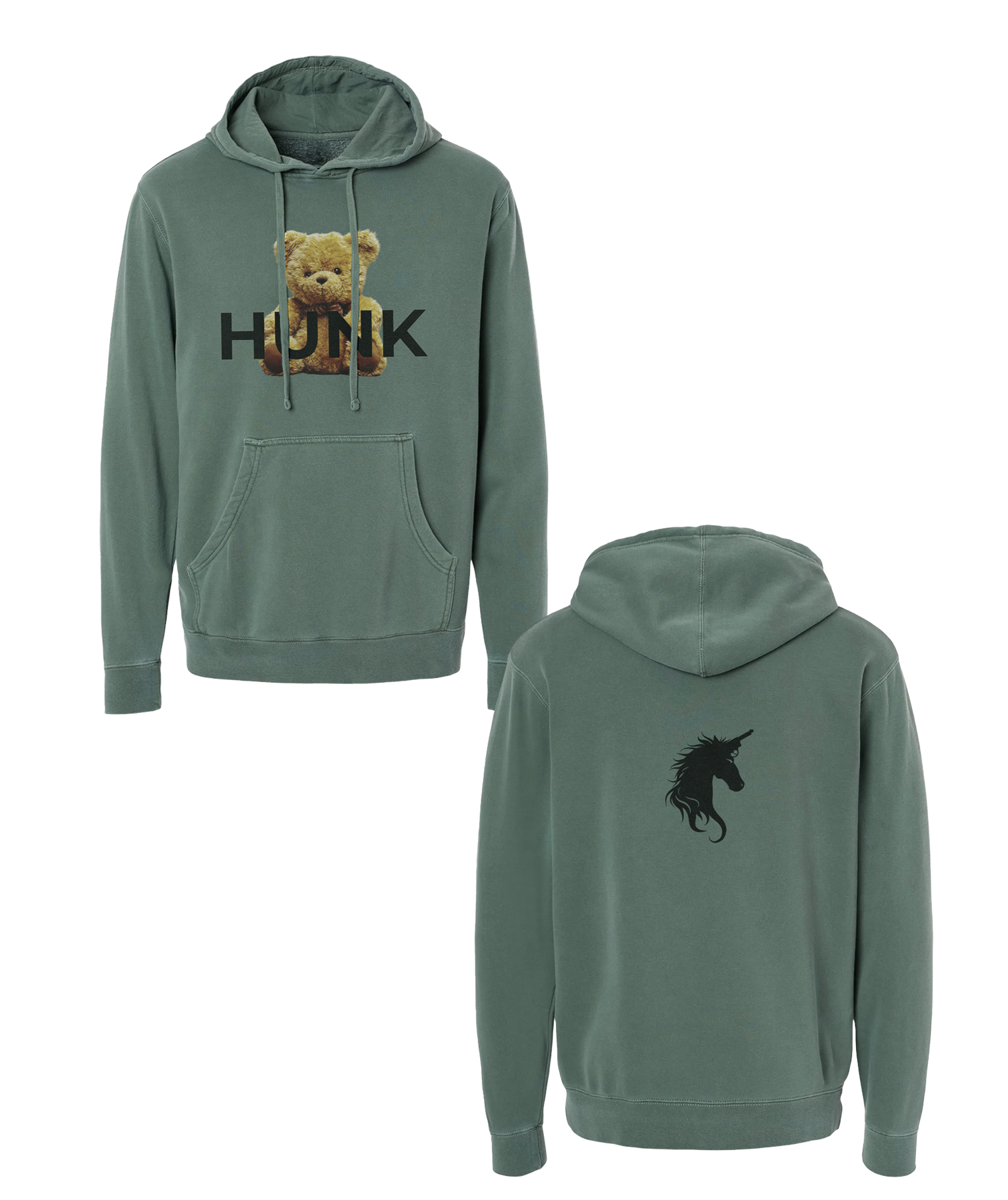 Teddy Hunk Hoodie - Glitter Noir