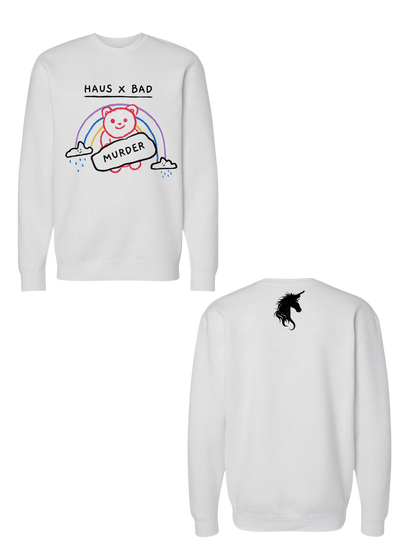 BAD Teddy Crewneck - Glitter Noir