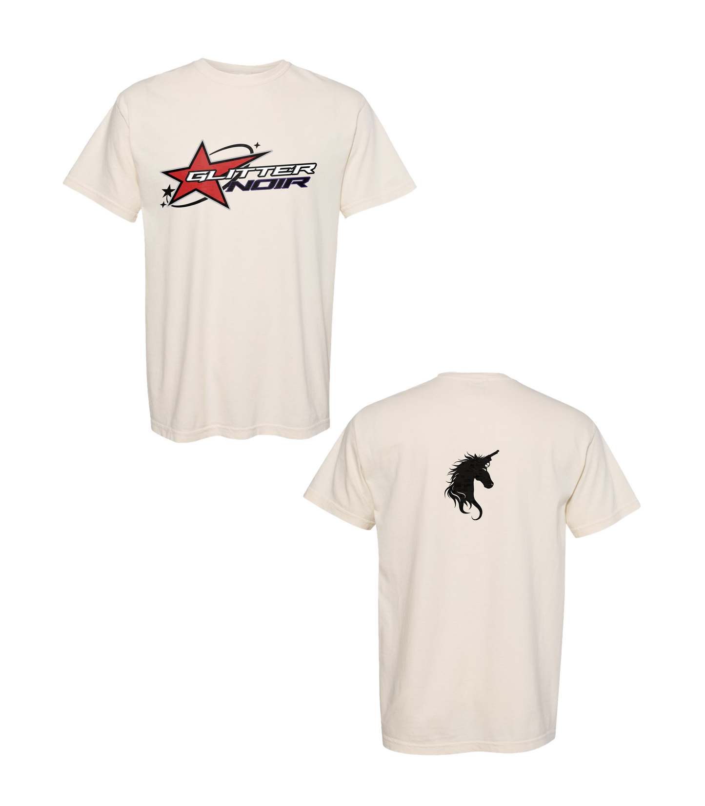 Y2K Tee - Glitter Noir