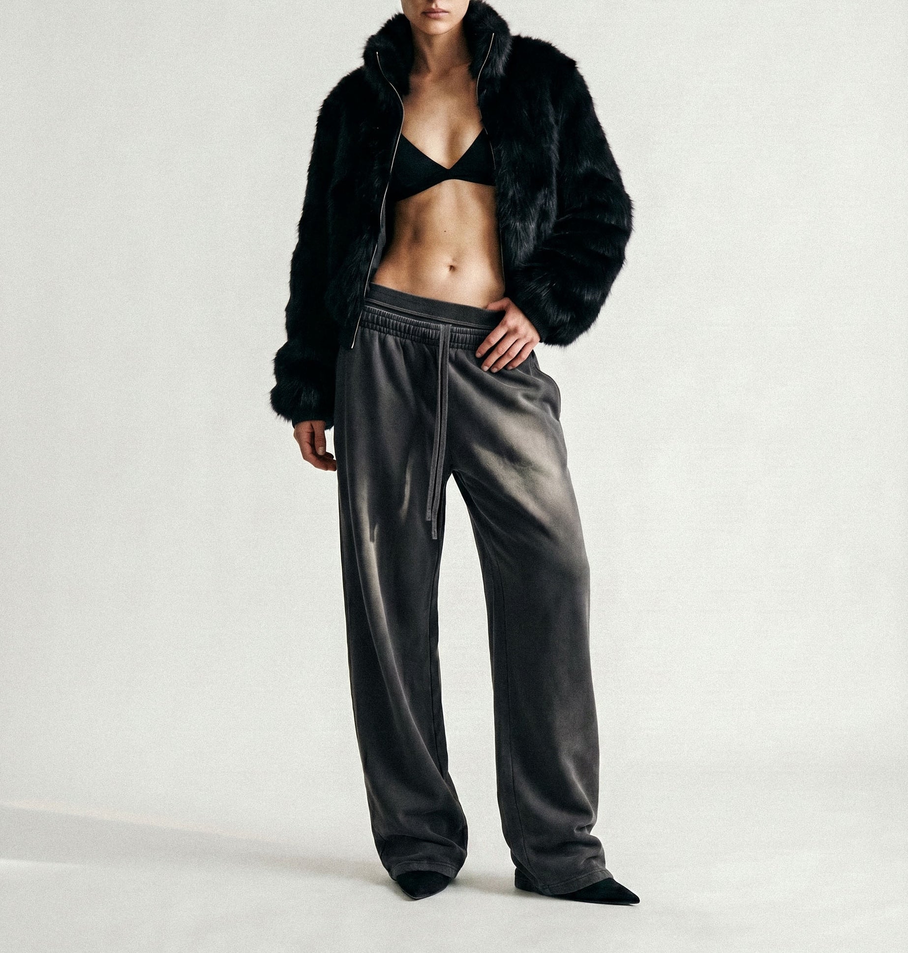 Illusion band sweats - Glitter Noir