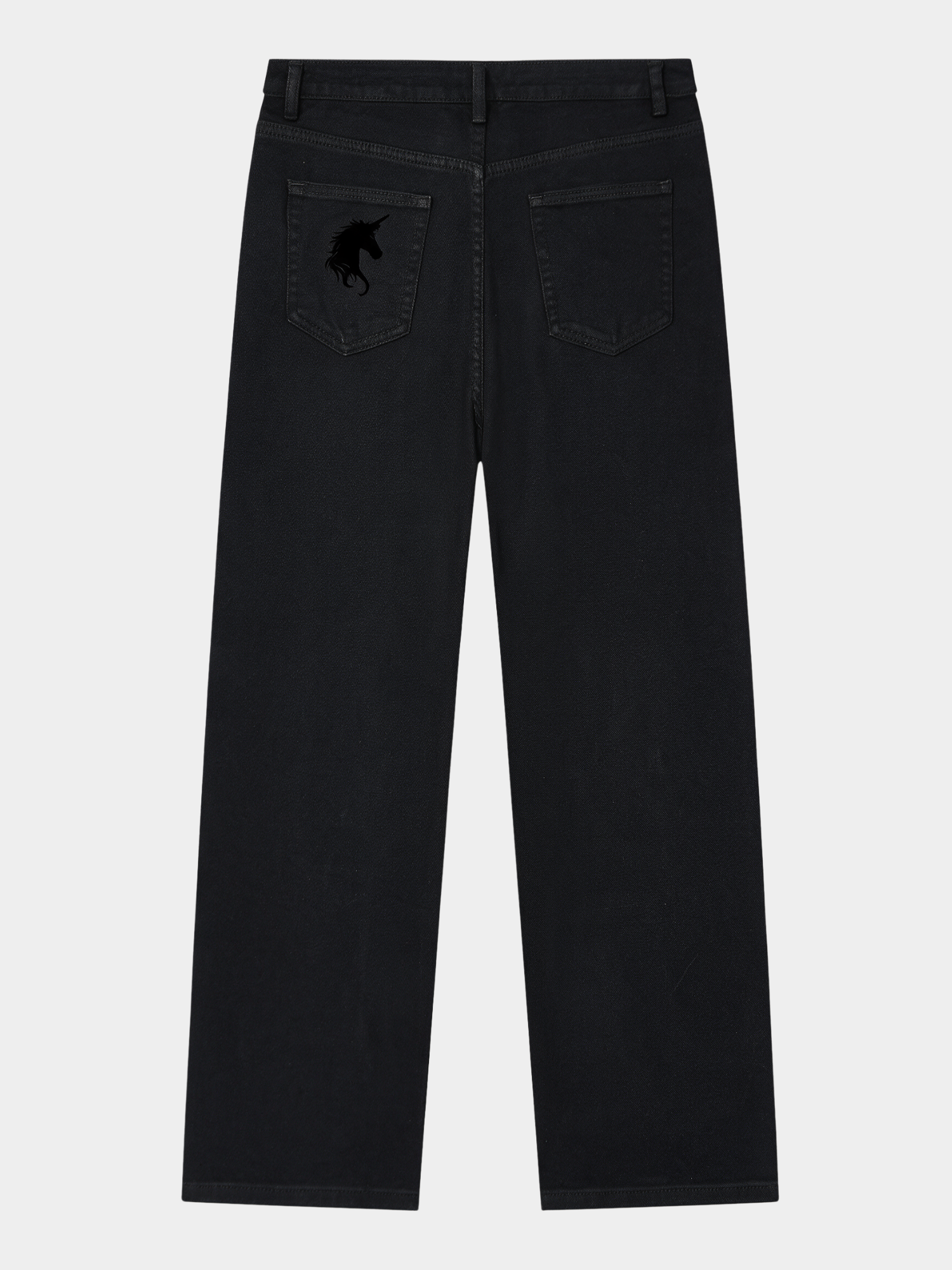 mens black straight leg heavy jeans