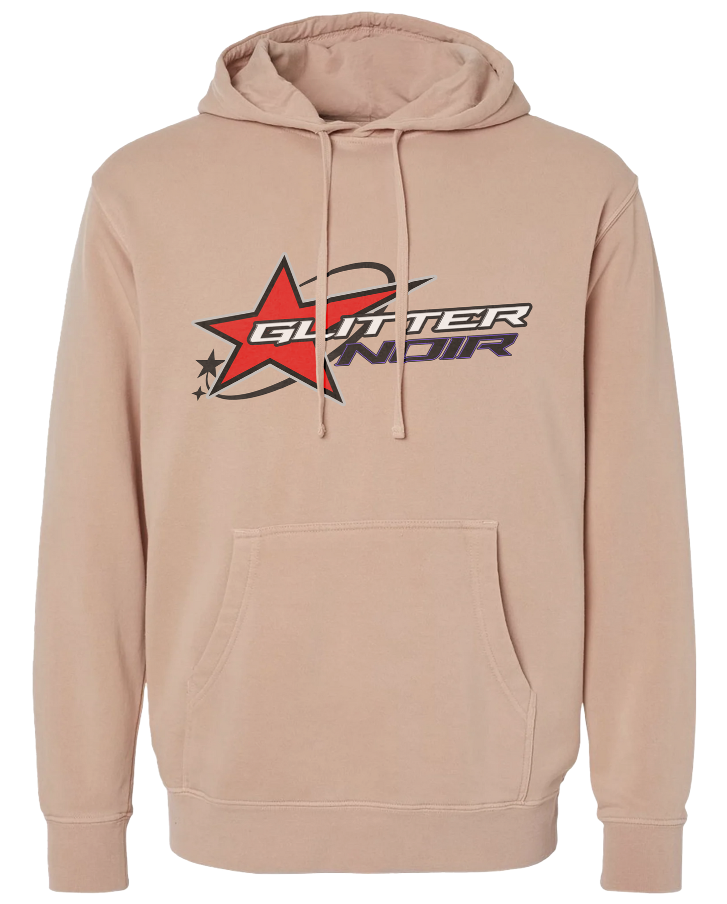 Y2K Noir Hoodie - Glitter Noir
