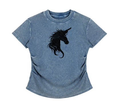 Vintage Washed Bodycon Tee