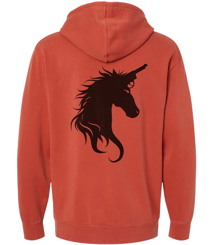 BAD Hoodie-Burning Amber - Glitter Noir