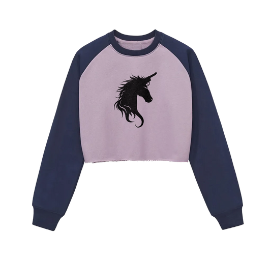 Lavender crop sweater