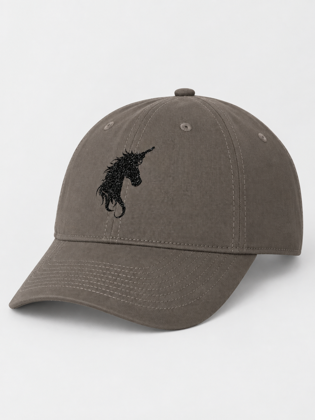 Noir Emblem Cap - Glitter Noir