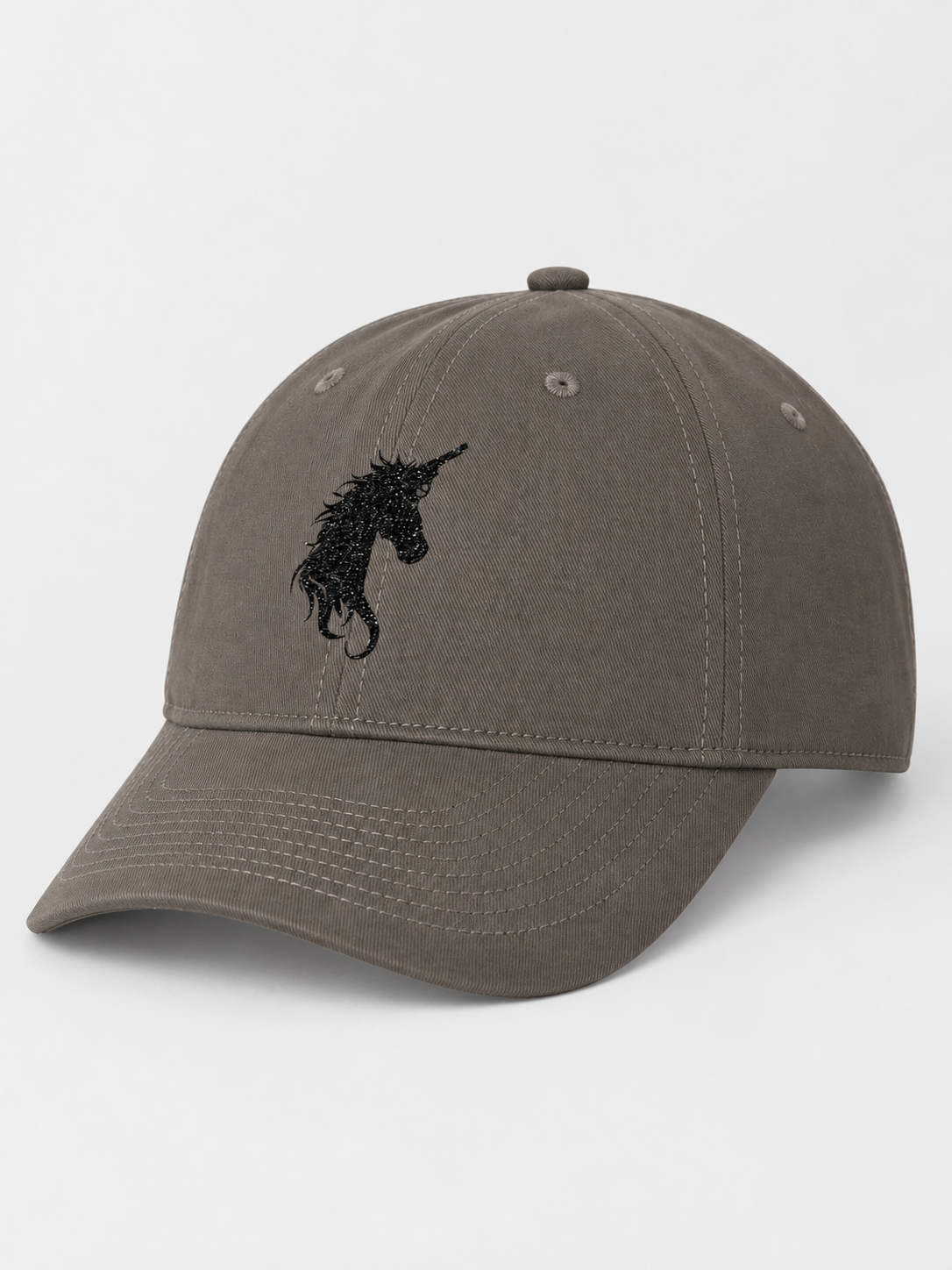 Noir Emblem Cap - Glitter Noir
