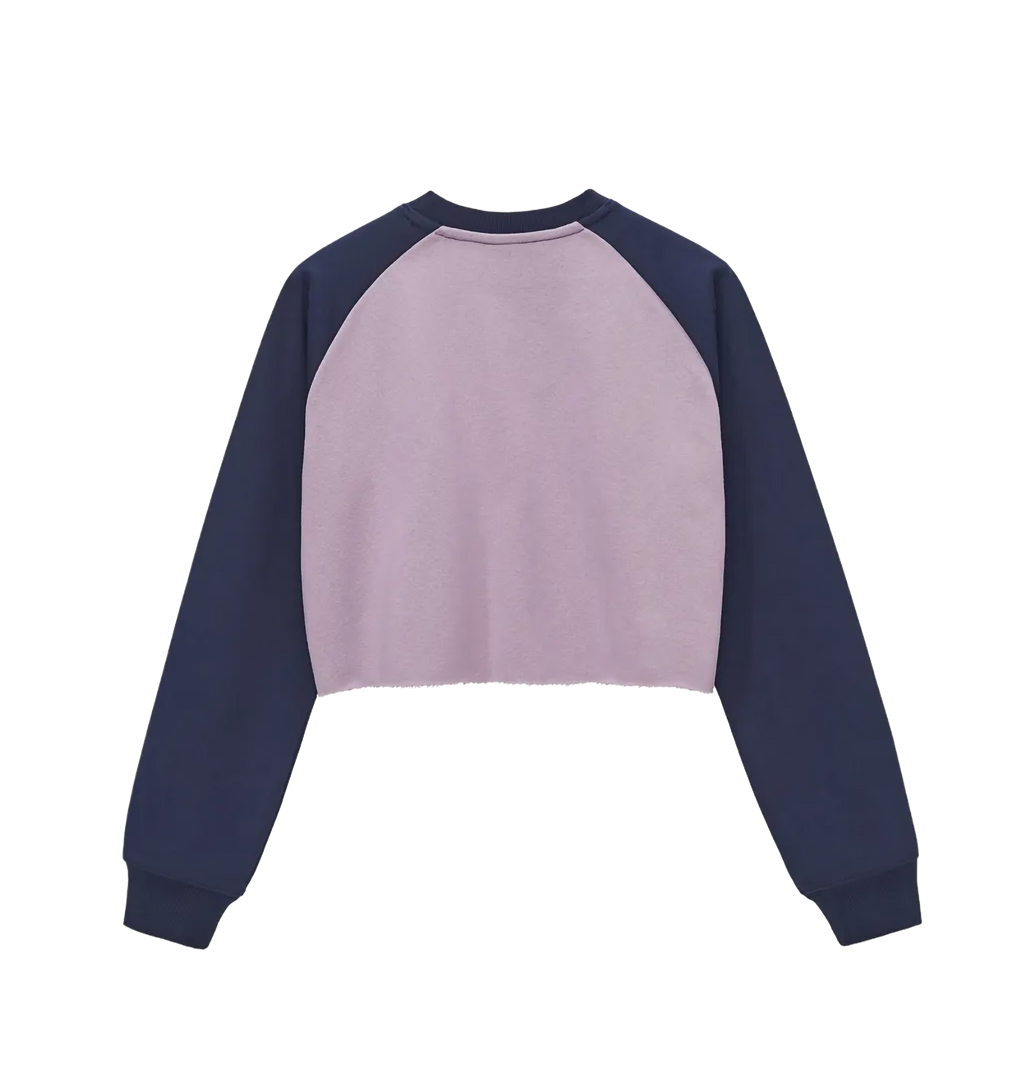 Lavender crop sweater - Glitter Noir