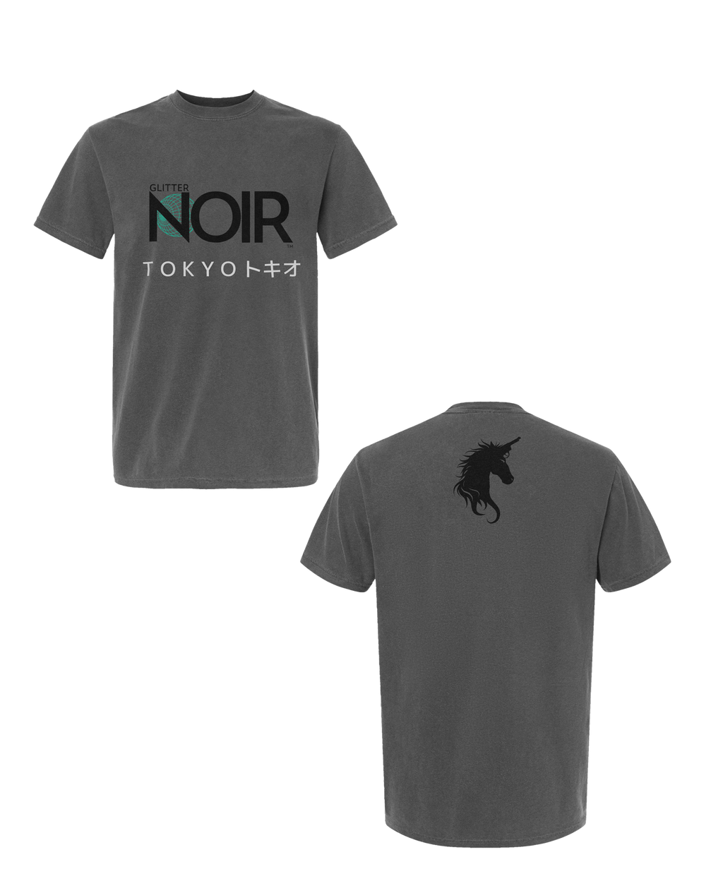 Tokyo Noir Tee - Glitter Noir